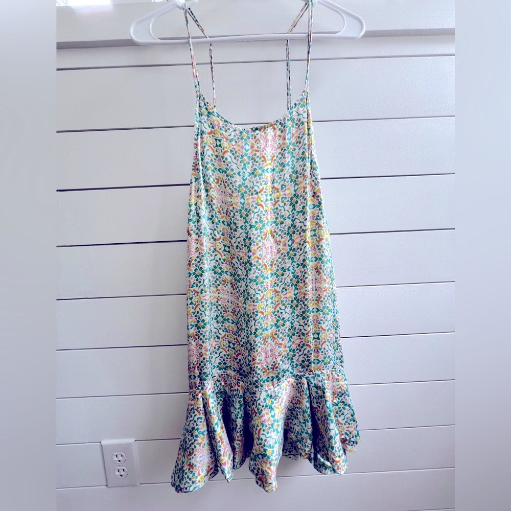 Bohemian Bones Cheeky backless Floral Mini Dress Skater Hippie Free  Feminine